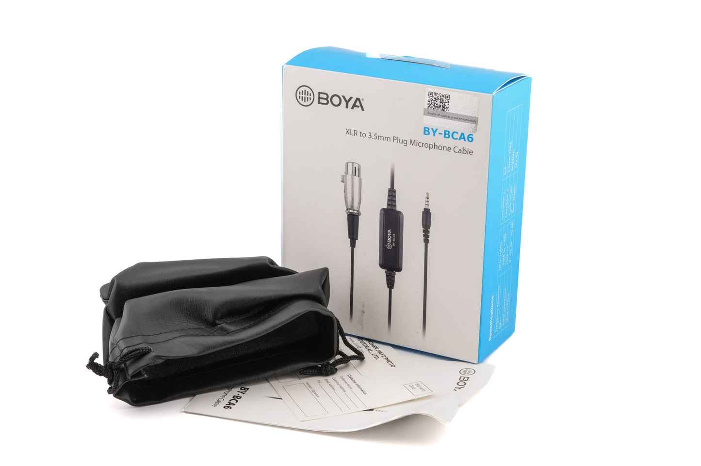 Boya BY-BCA6 XLR To 3.5mm Plug Microphone Cable