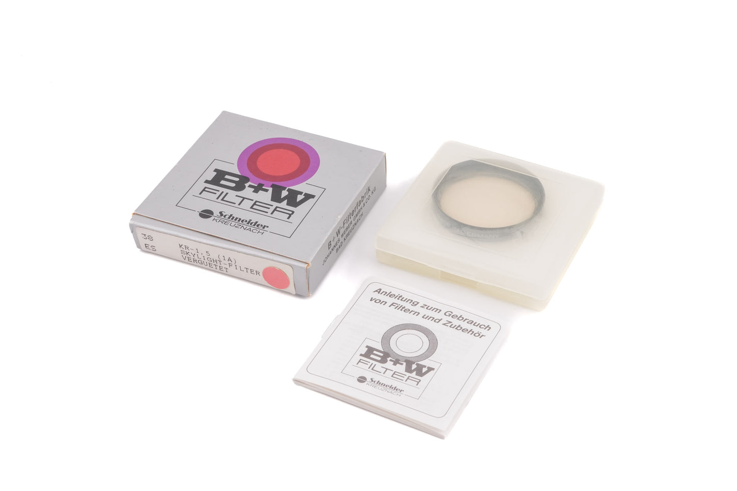 B+W 38mm Skylight Filter KR 1.5 1.1x