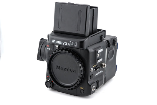 Mamiya 645 Pro TL + 120/220 Film Back + Waist-Level Finder N for 645 Super / Pro / Pro TL