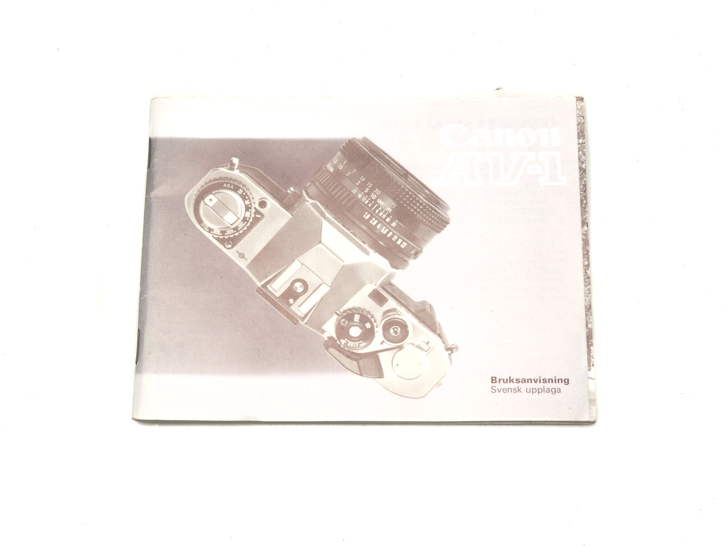 Canon AV-1 Instruction Manual