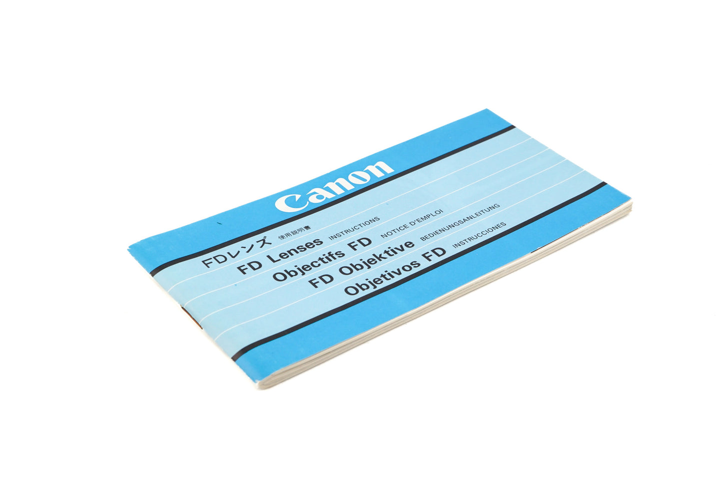Canon FD Lenses Instructions