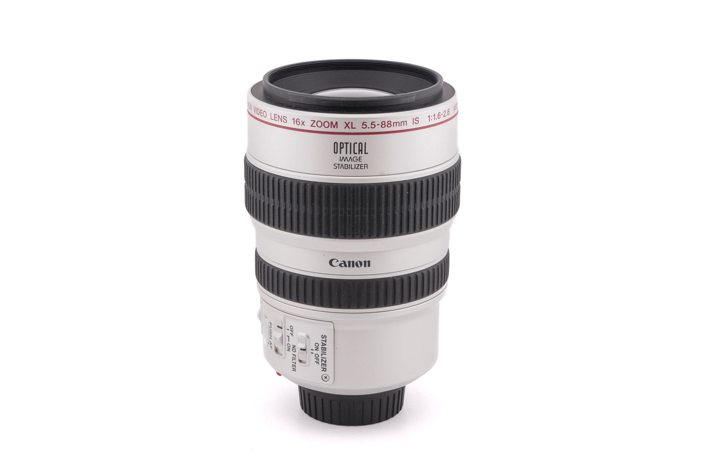 Canon 5.5-88mm f1.6-2.6 IS XL - Lens