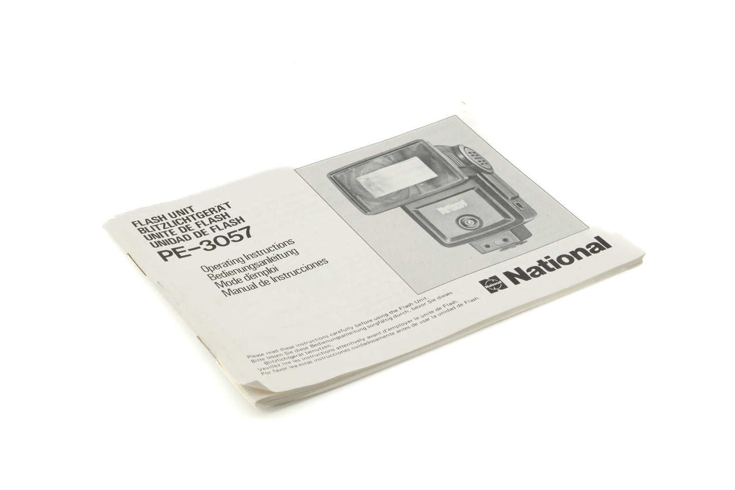 National PE-3057 Instructions