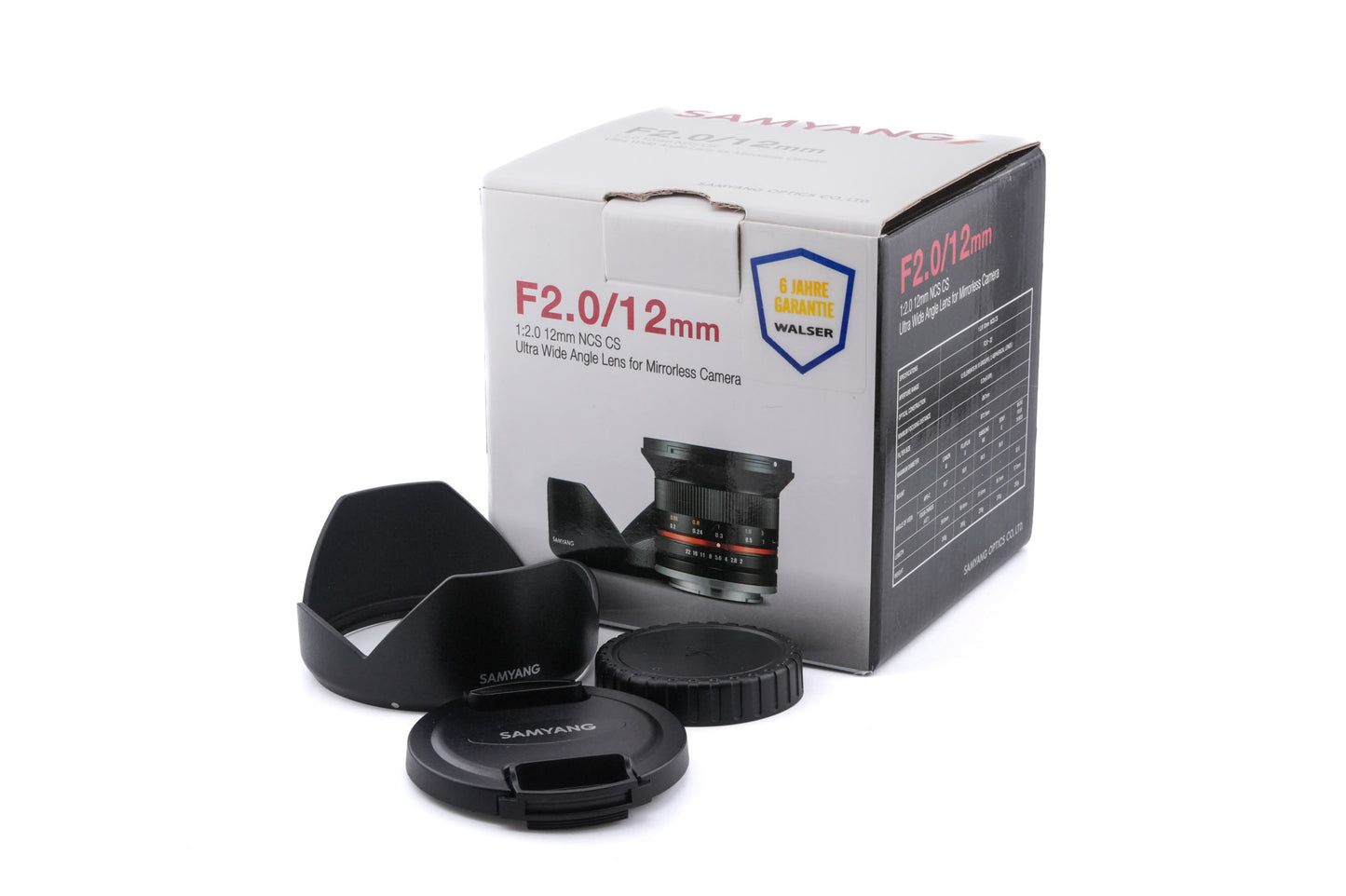 Samyang 12mm f2 NCS CS