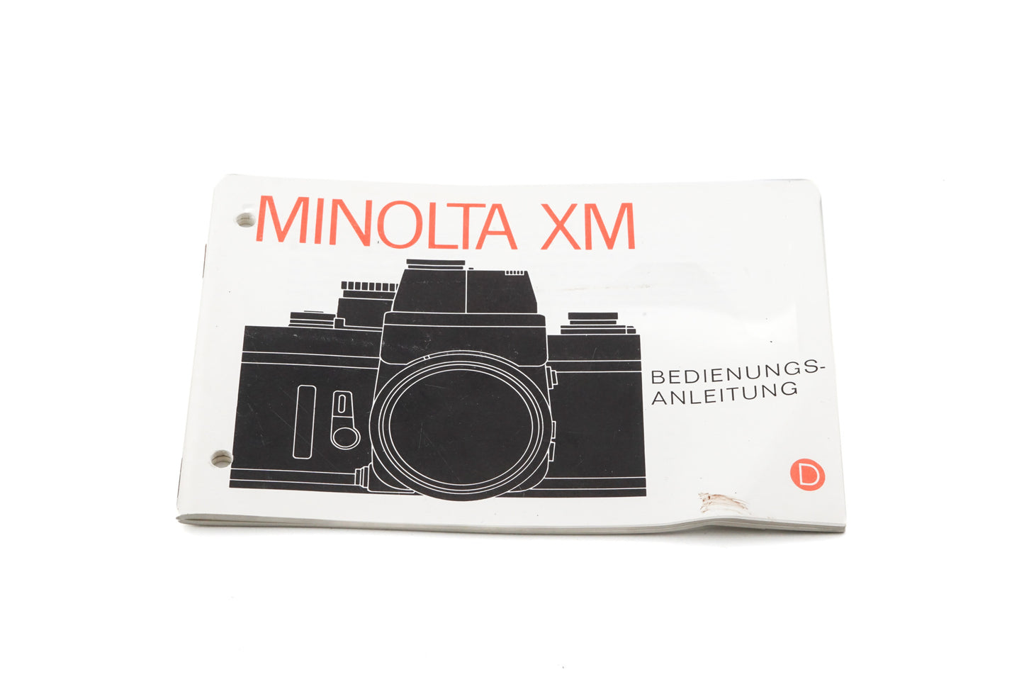 Minolta XM Instructions - Accessory