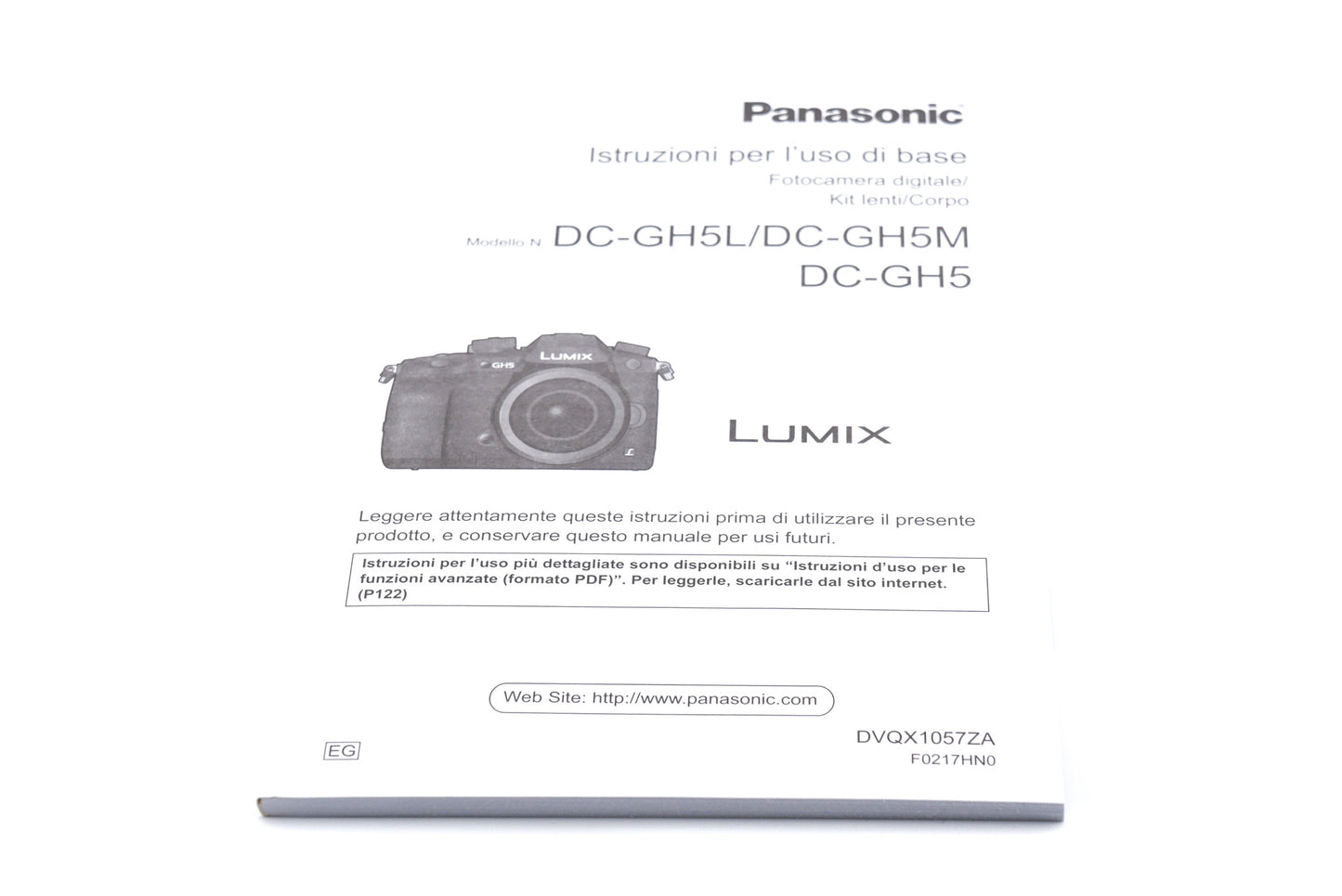 Panasonic Lumix DC-GH5 Instructions