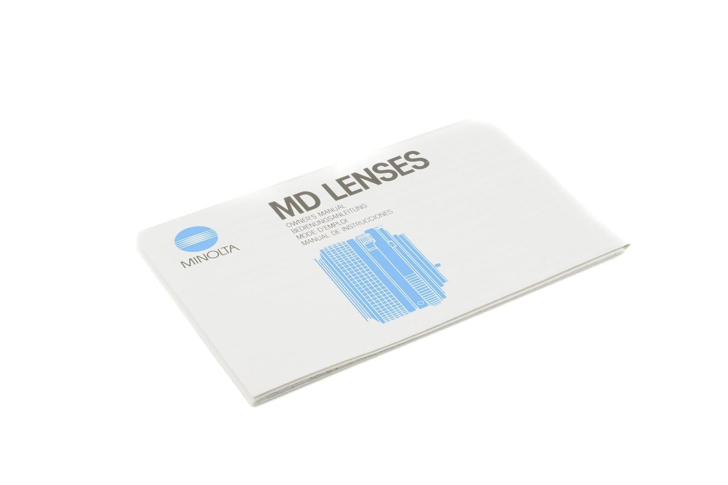 Minolta MD Lenses Instructions - Accessory