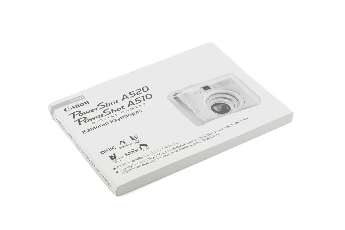 Canon PowerShot A520 / A510 Instructions