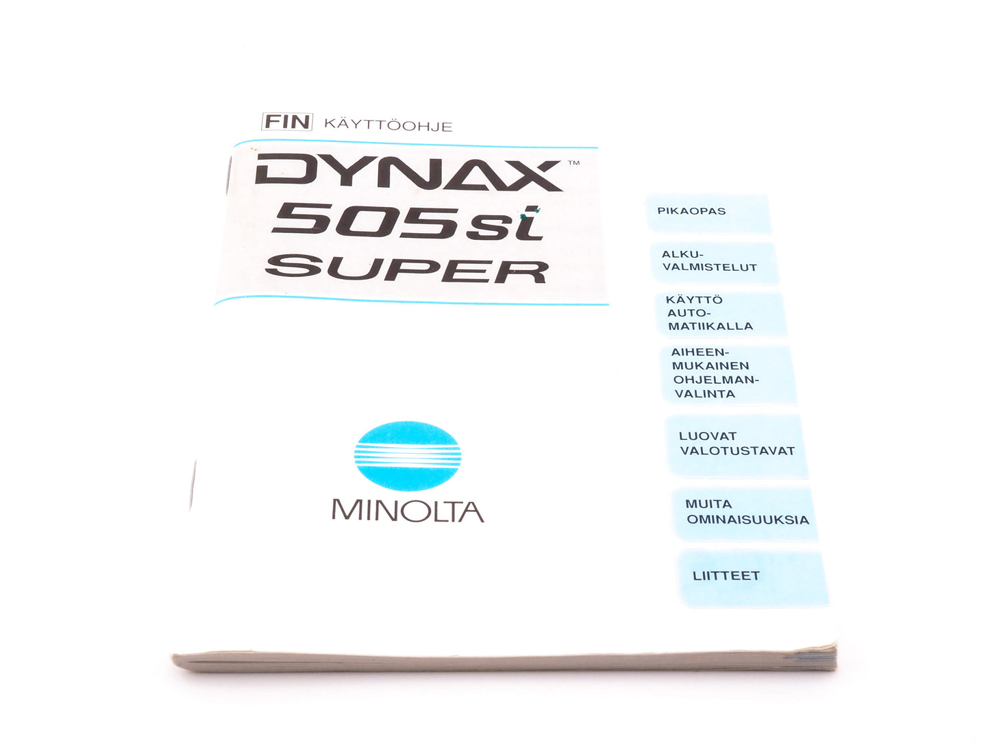 Minolta Dynax 505si Super Instructions
