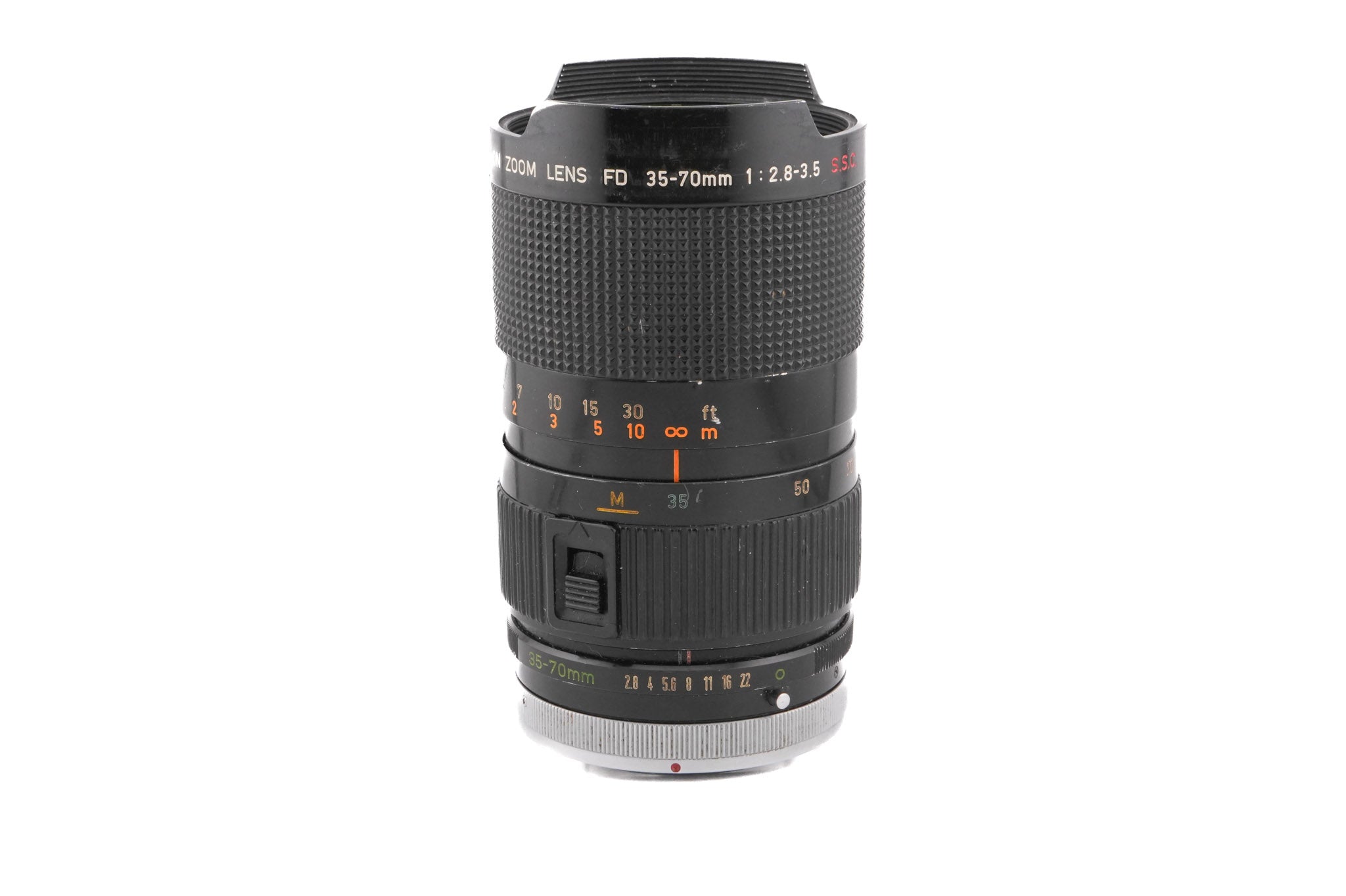 FD Canon 35-70mm Lens f2.8-3.5 Zoom F2.8-3.5 f⁄2.8-3.5 S.S.C. 