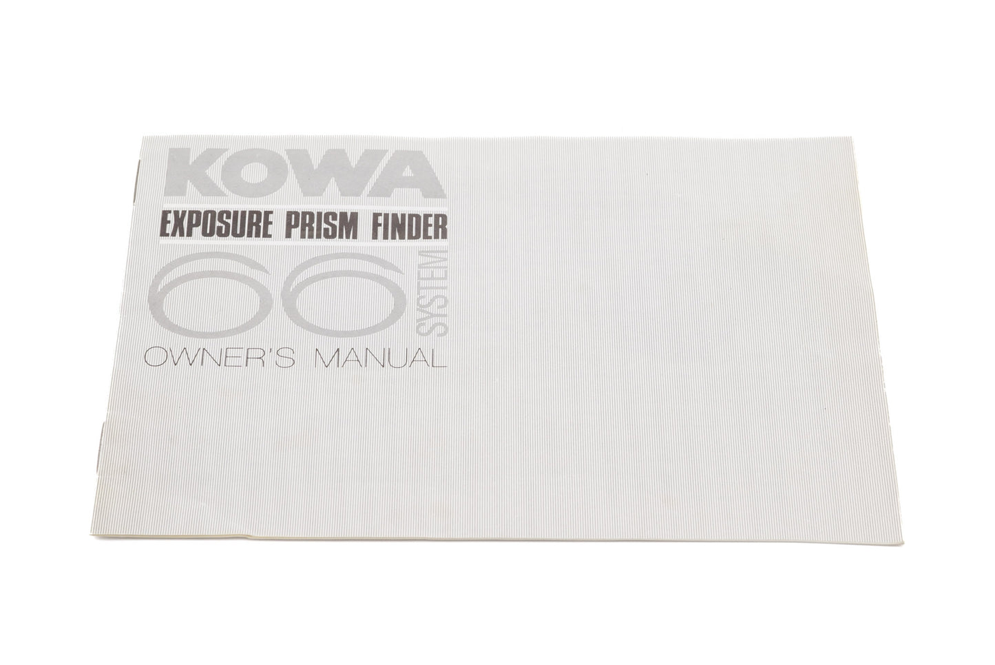 Kowa Prism Exposure Finder Instructions - Accessory