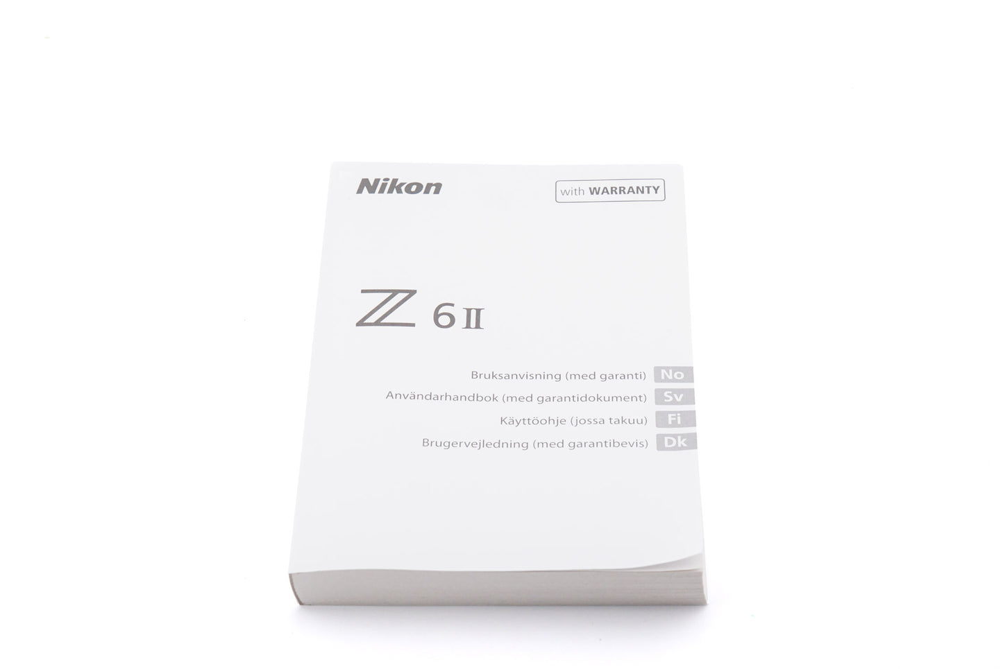 Nikon Z6 II Instructions - Accessory