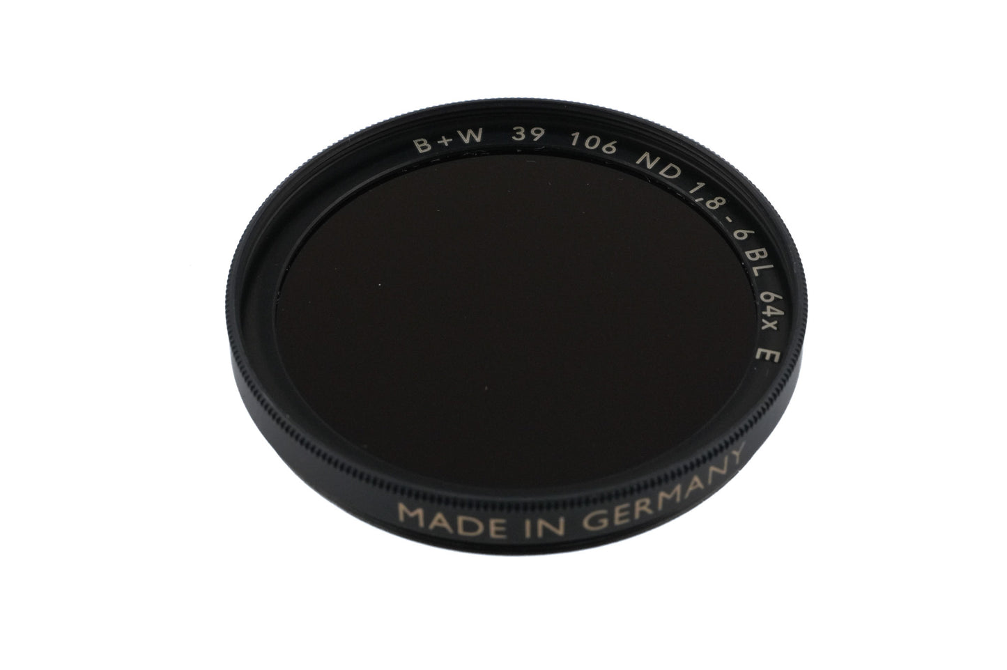 B+W 39mm Neutral Density Filter ND 1.8 - 6 BL 64x E 106 F - Pro - Accessory