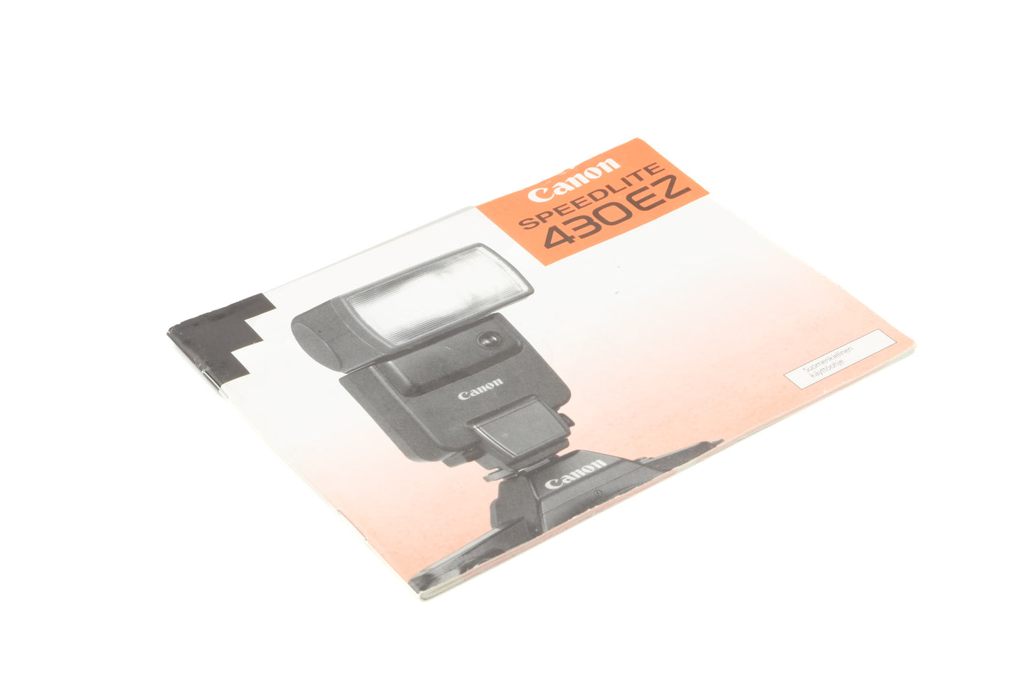 Canon 430EZ Speedlite Instruction Manual