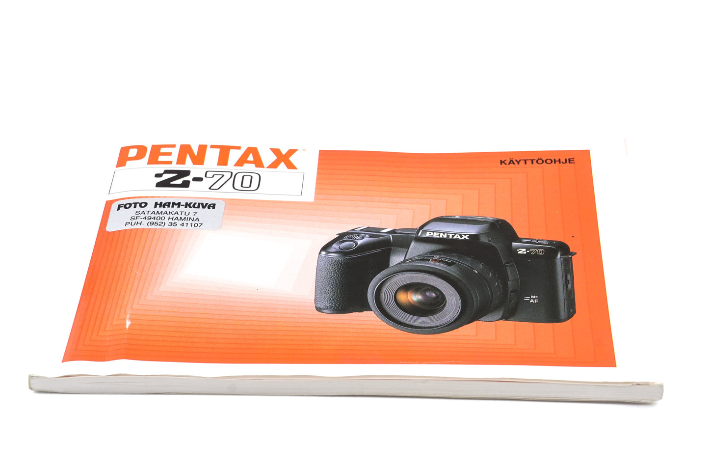 Pentax Z-70 Instructions