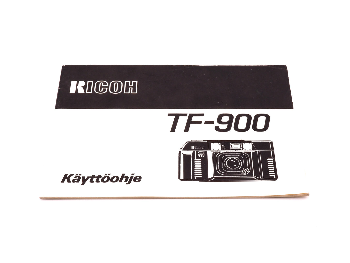 Ricoh TF-900 Instructions