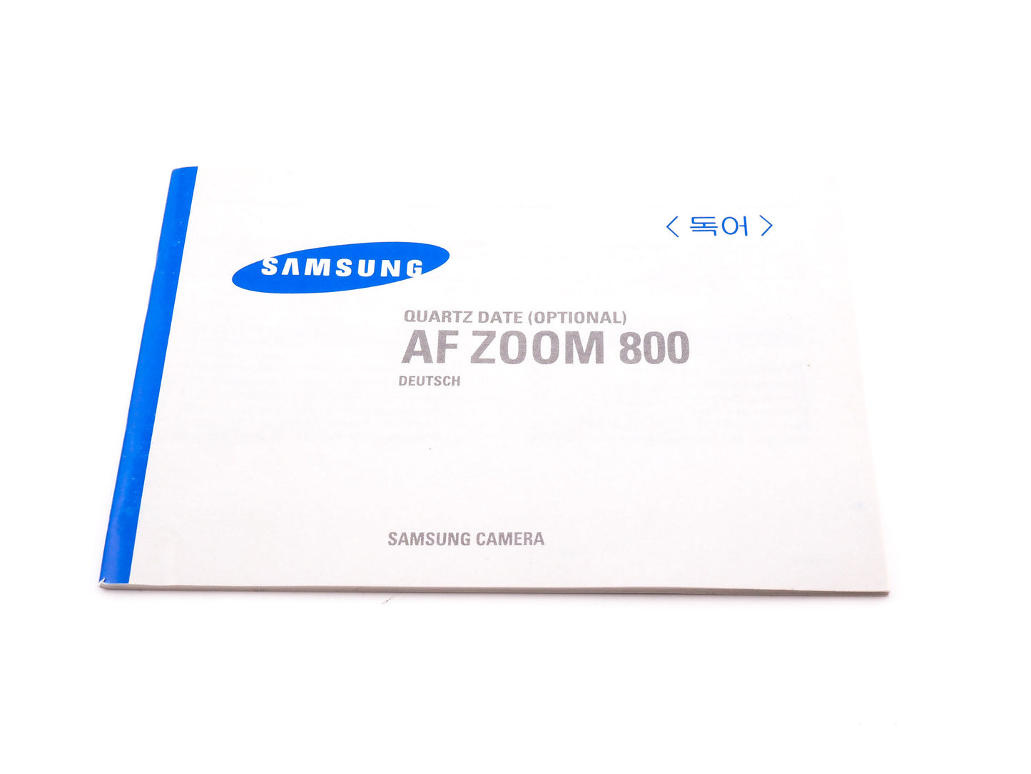 Samsung AF Zoom 800 (Quartz Date) Instructions