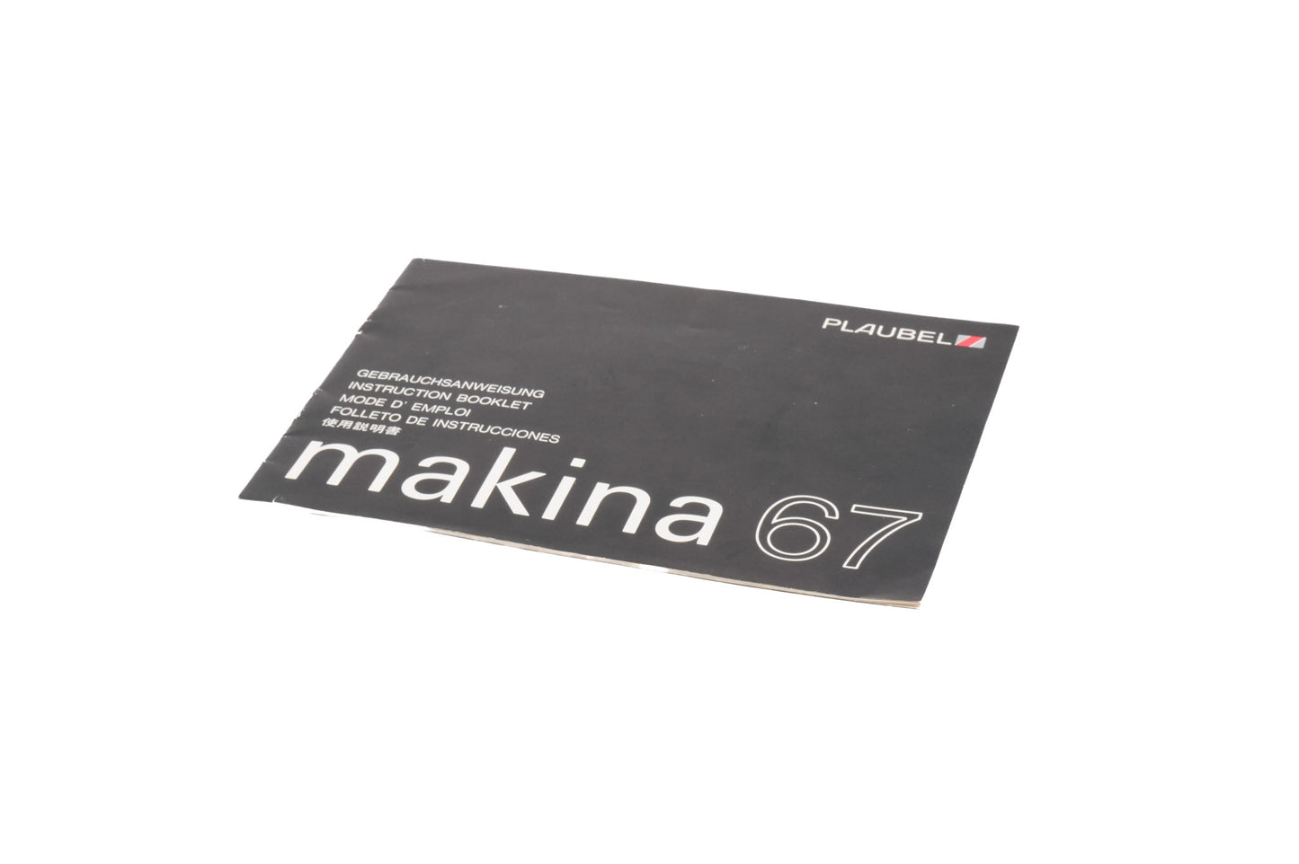 Plaubel Makina 67 Instructions - Accessory