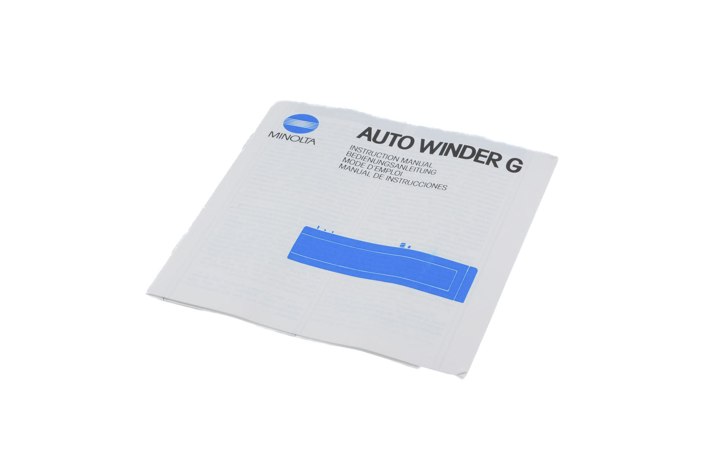 Minolta Auto Winder G Instructions