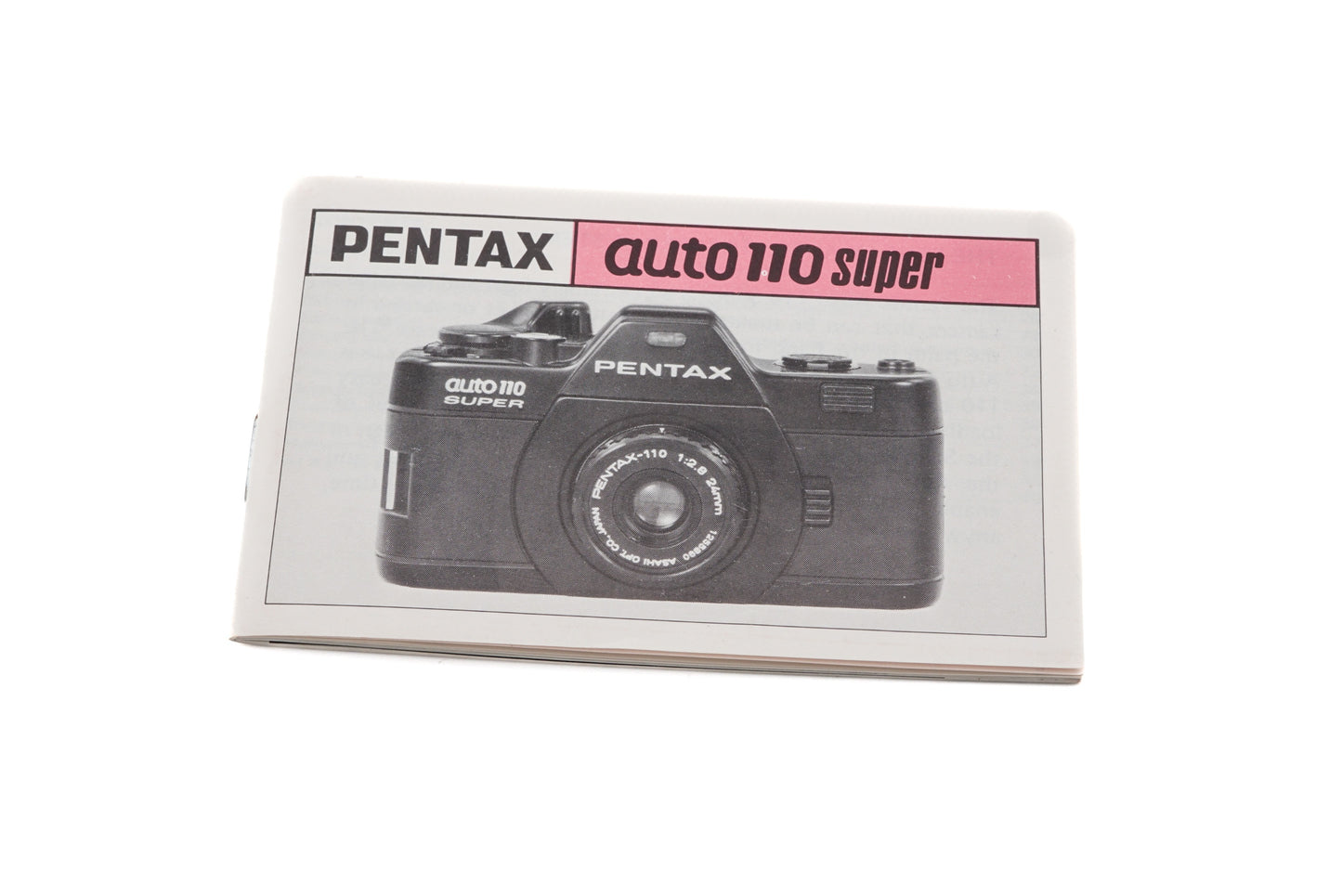 Pentax Auto 110 Super Instructions - Accessory