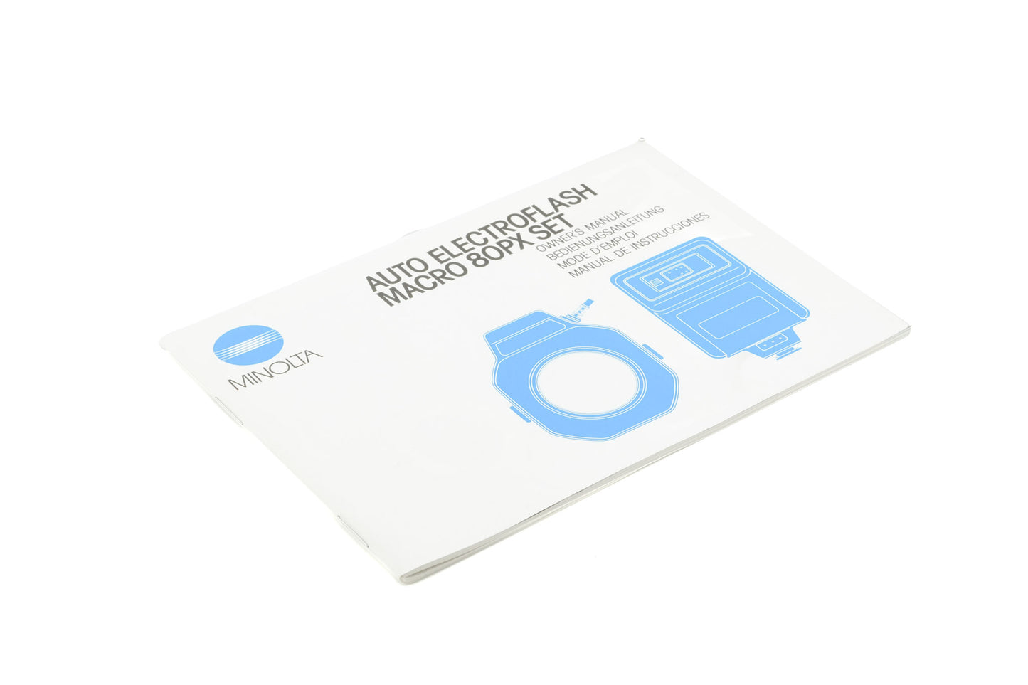Minolta 80PX Auto Electroflash Macro Set Instructions - Accessory