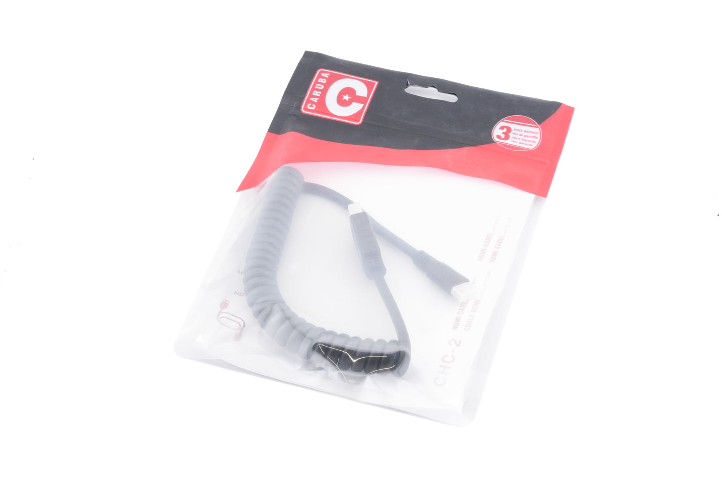 Caruba CHC-2 Coiled Straight Mini HDMI - HDMI Cable - Accessory