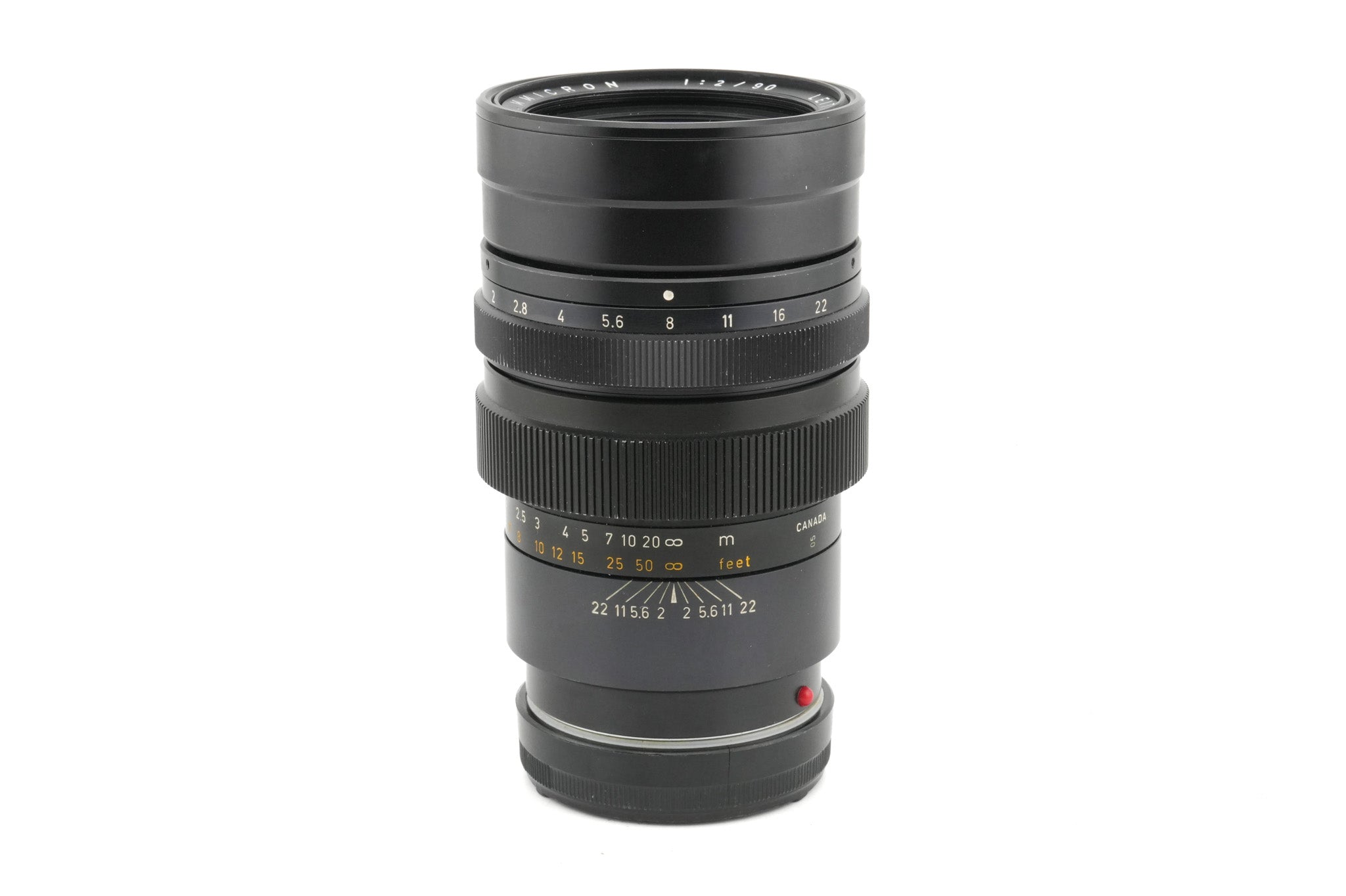 Leica 90mm f2 Summicron (Type II) (Black, SEOOM / 11122) - Lens