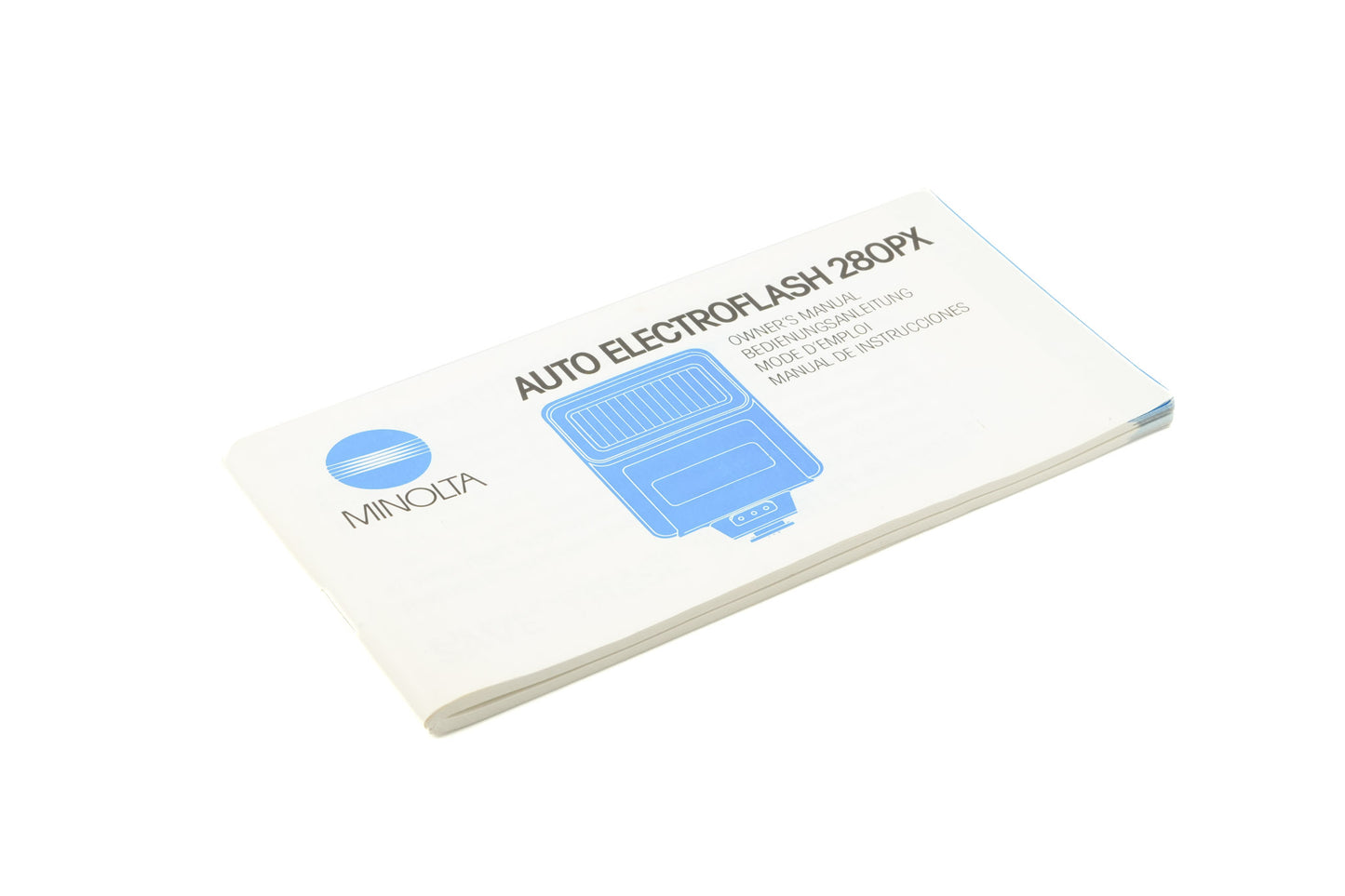 Minolta 280PX Auto Electroflash Instructions