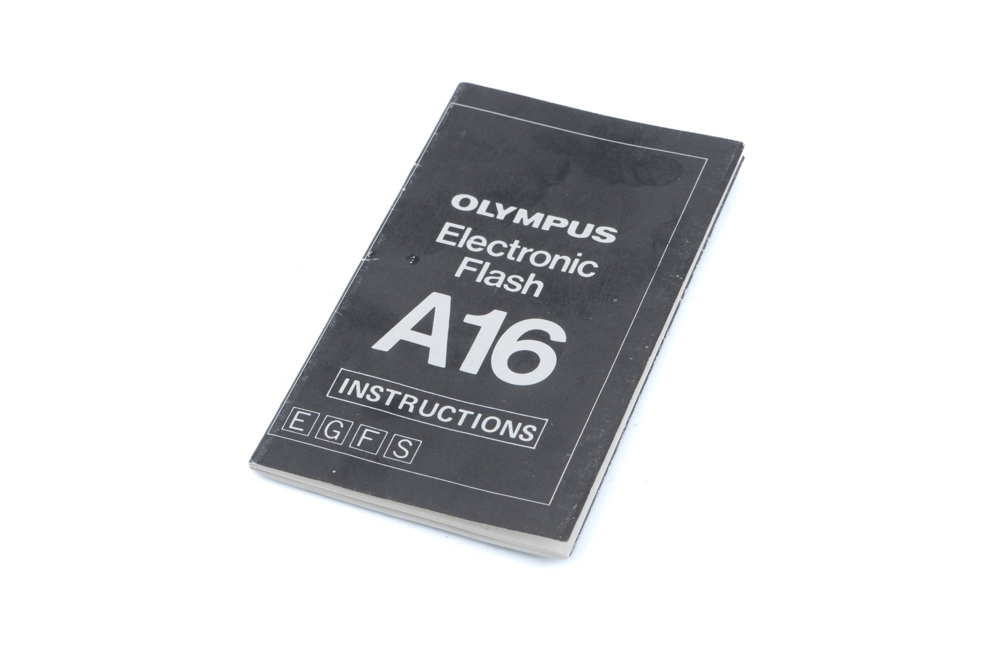 Olympus A16 Electronic Flash Instructions - Accessory – Kamerastore