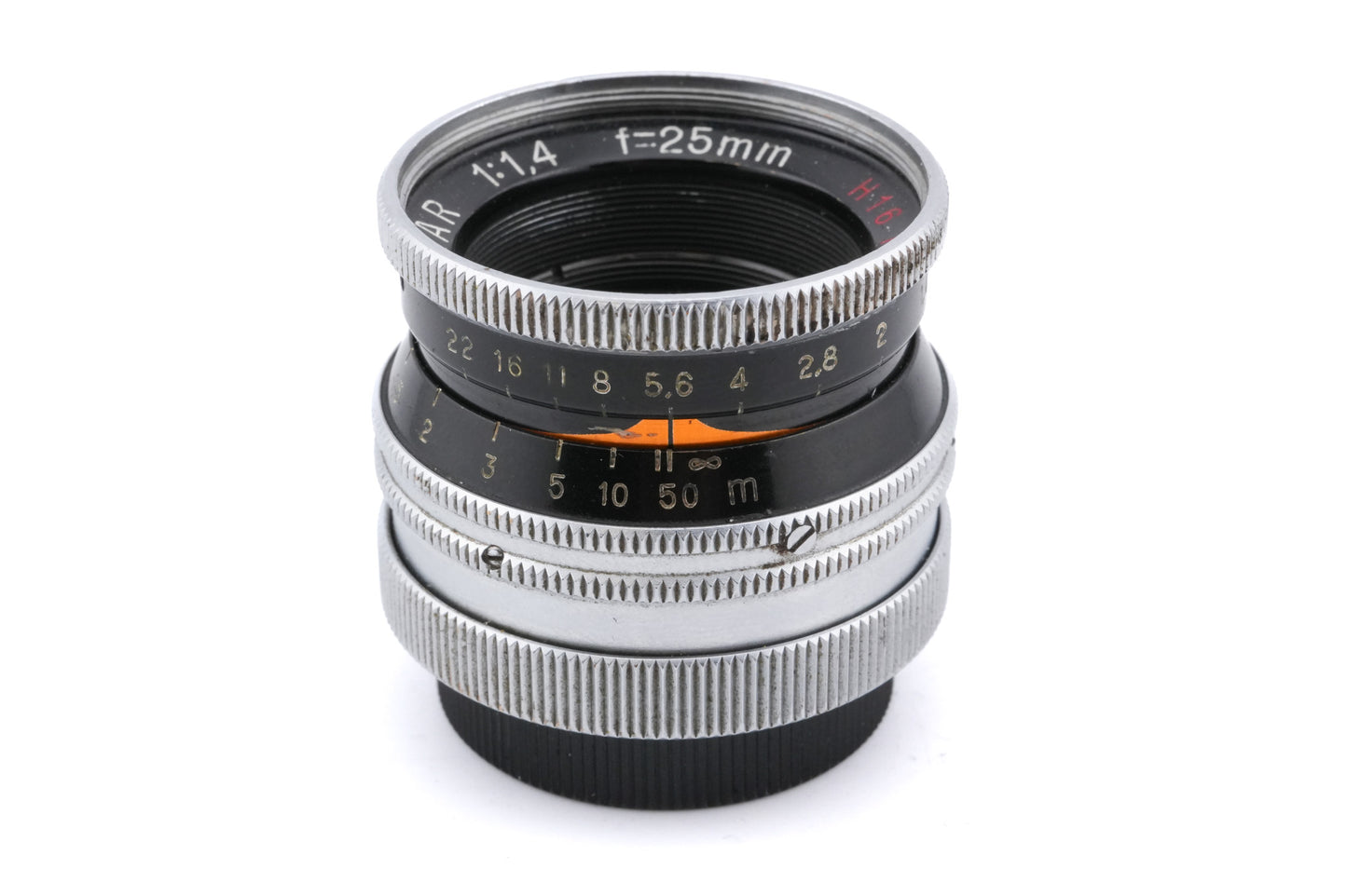 Kern-Paillard 25mm f1.4 Switar H16 RX - Lens