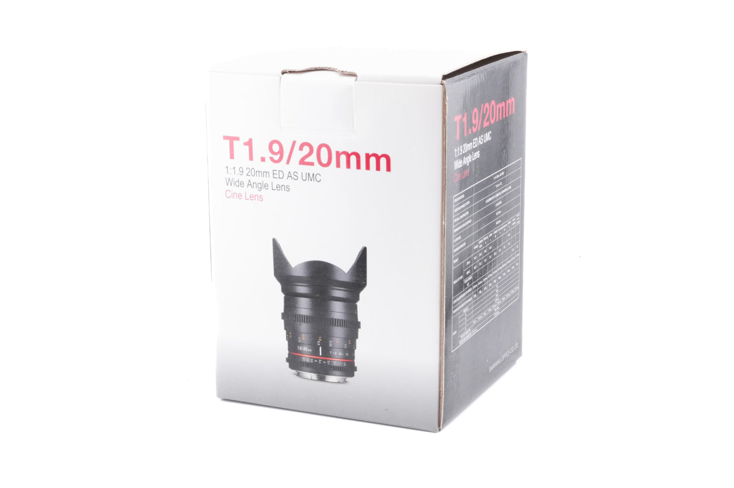 Samyang 20mm T1.9 ED AS UMC