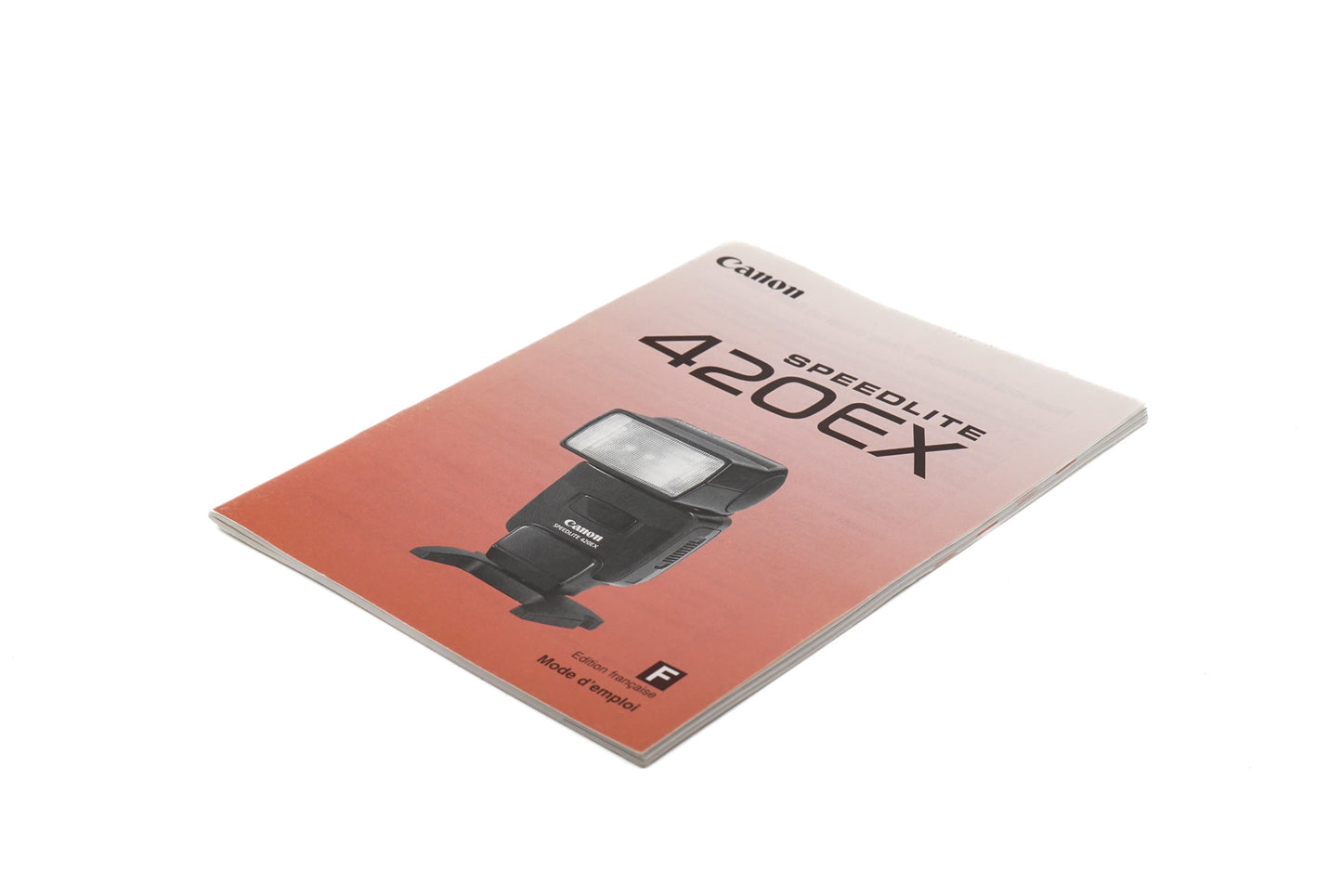Canon 420EX Speedlite Instructions