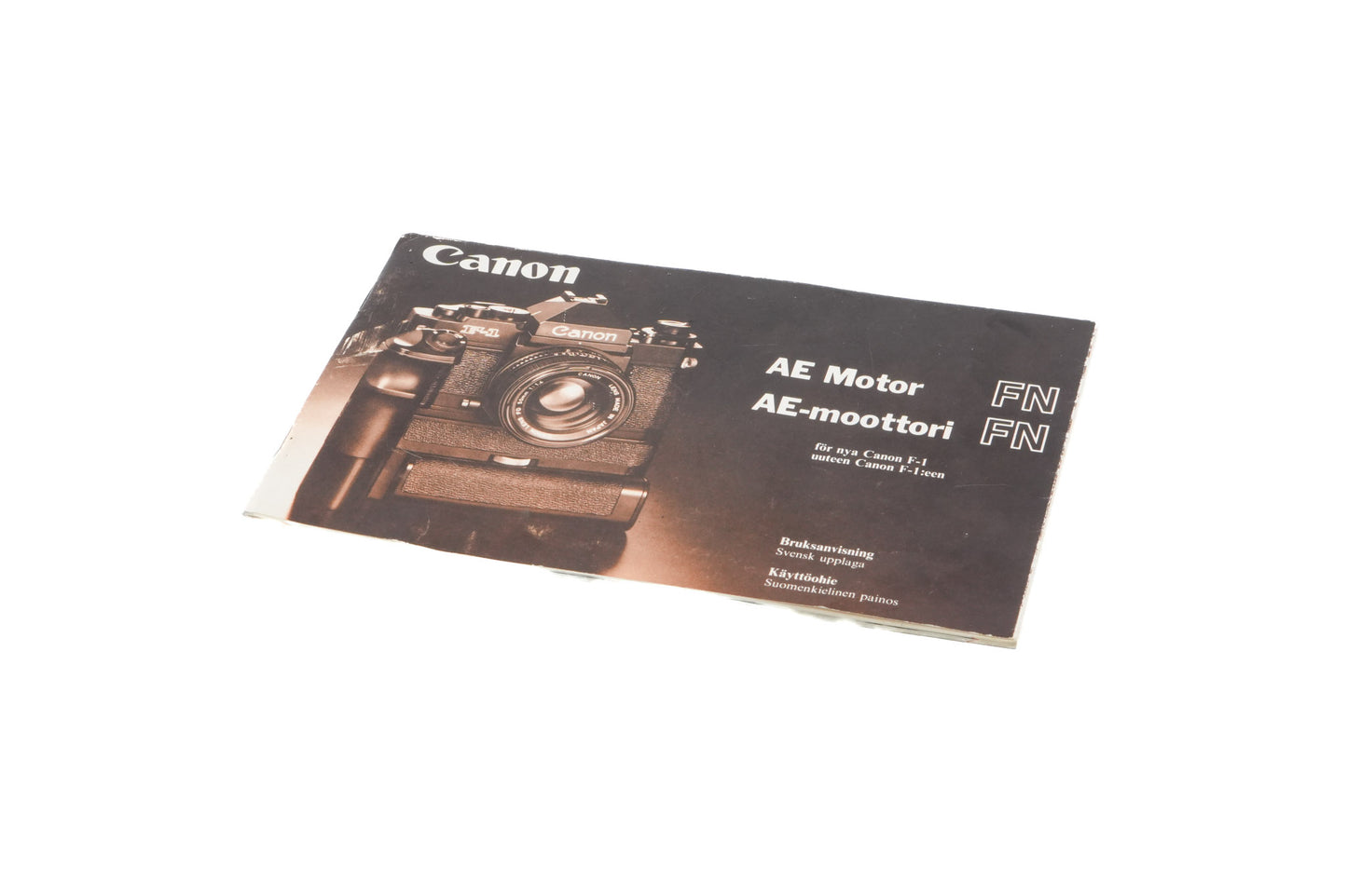 Canon AE Motor Drive FN Instructions - Accessory
