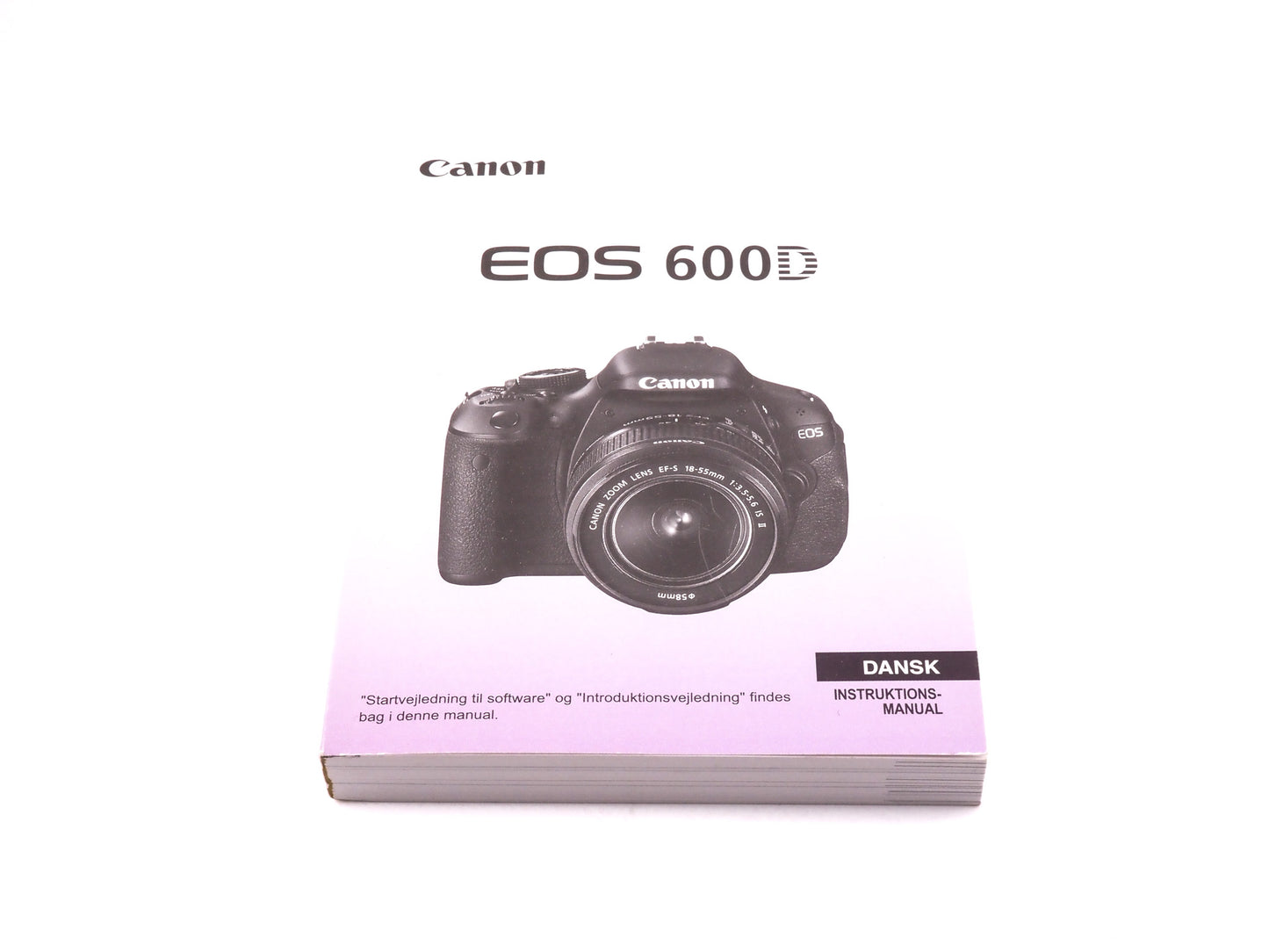 Canon EOS 600D Instructions