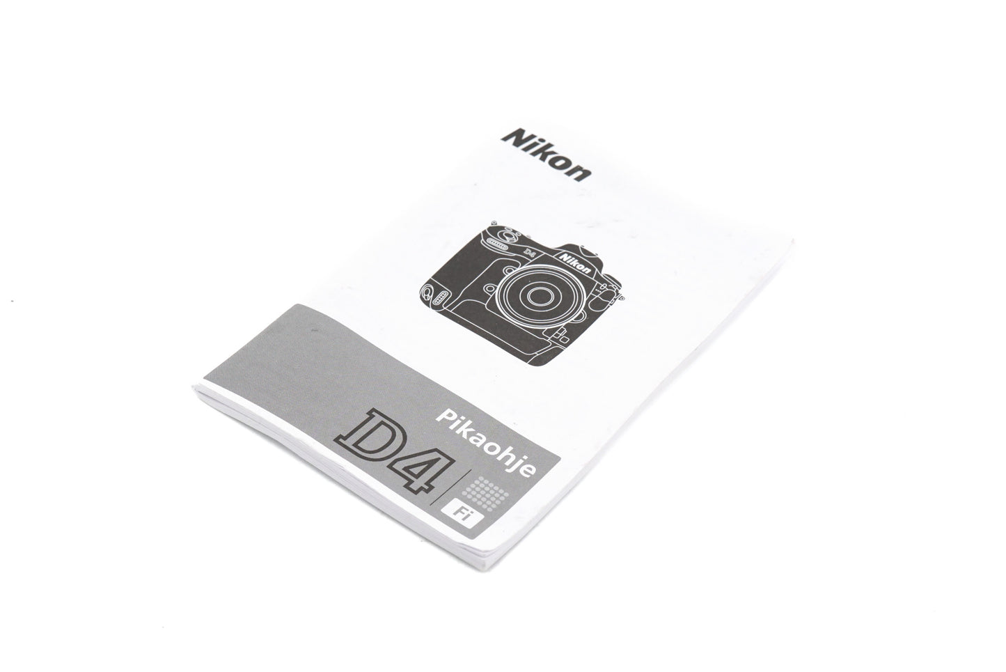 Nikon D4 Quick Start Quide - Accessory