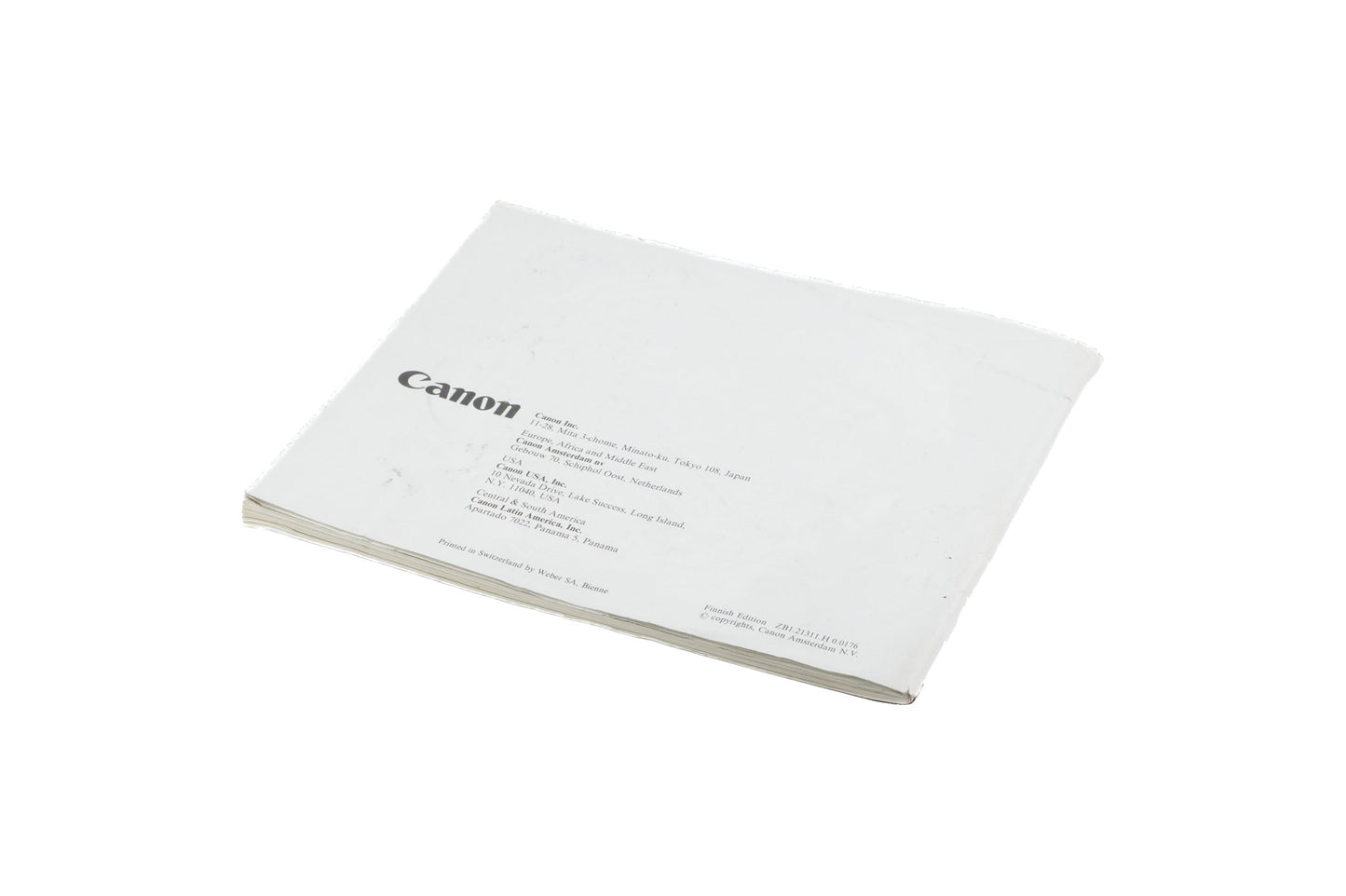 Canon EF Instructions