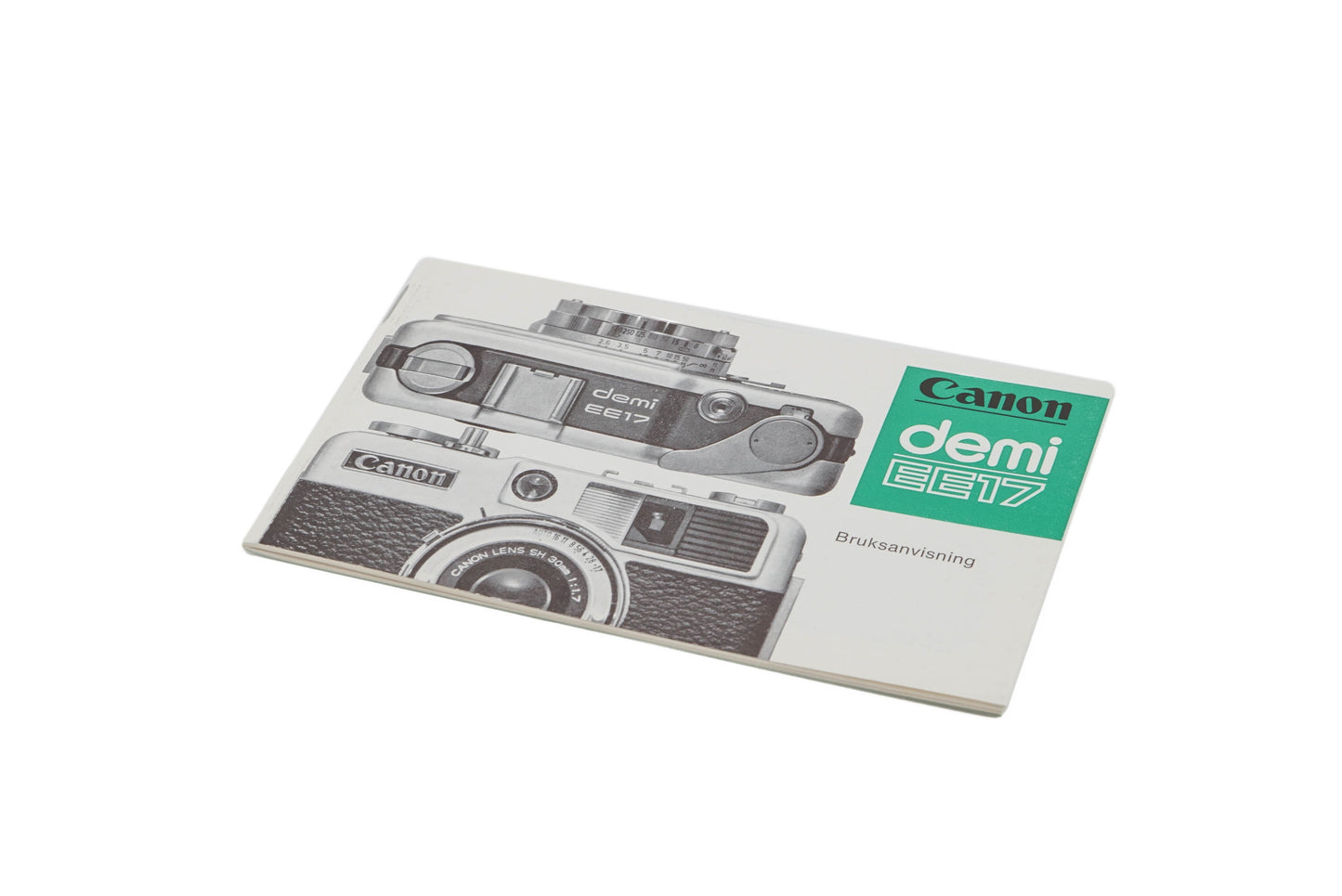 Canon Demi EE17 Instuctions - Accessory