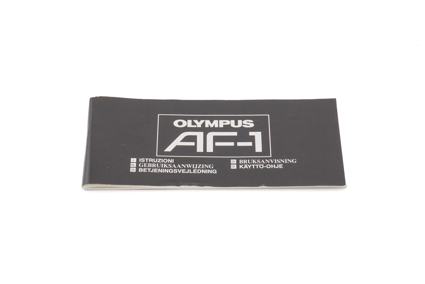 Olympus AF-1 Instructions