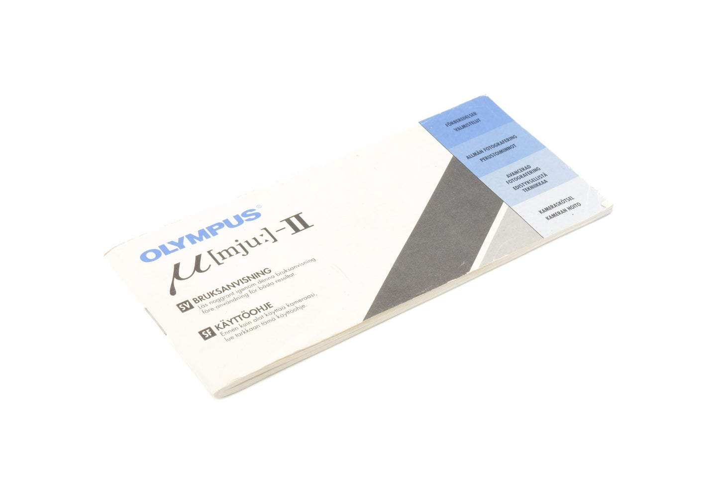 Olympus Mju-II Instructions