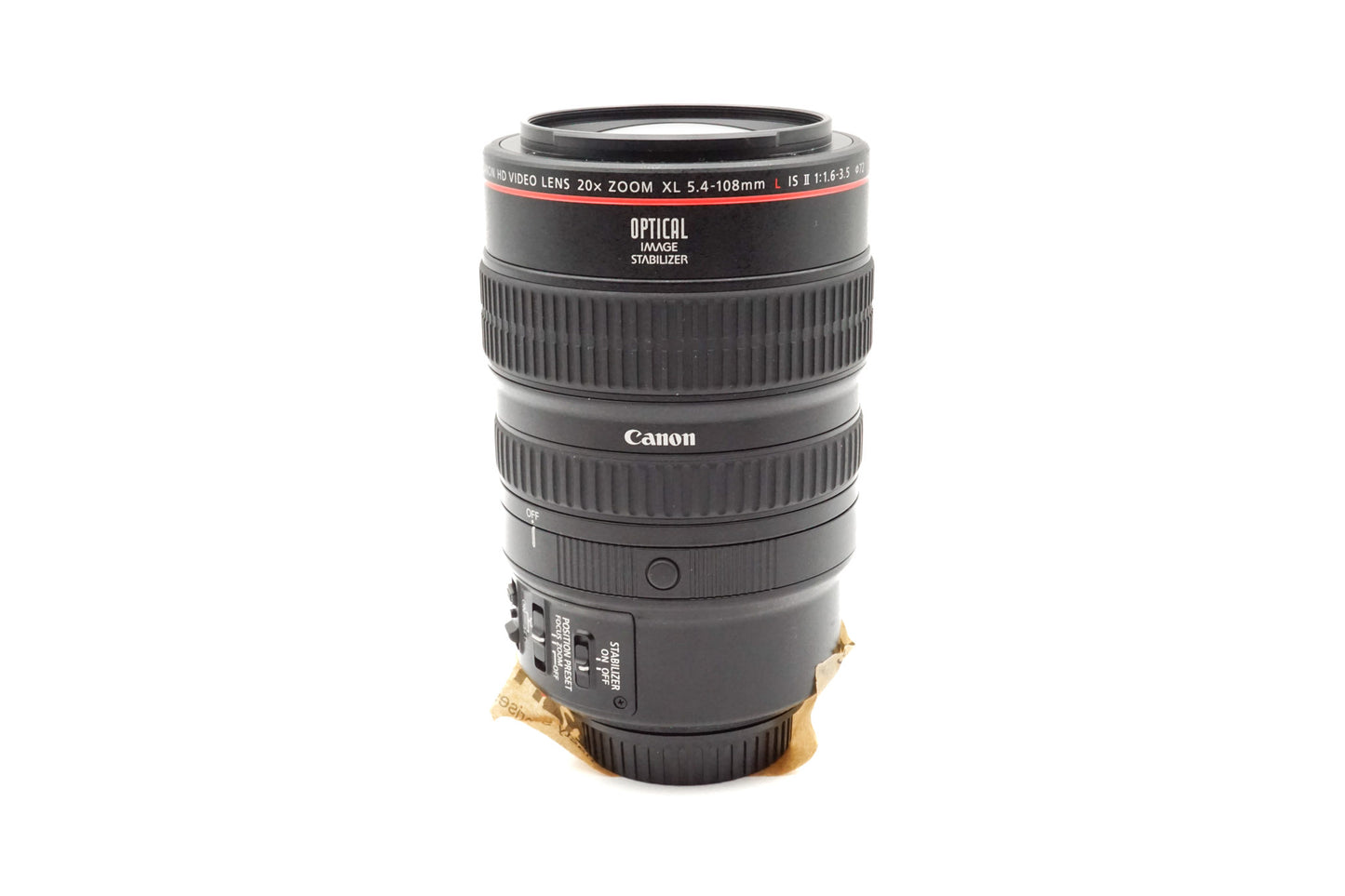 Canon 5.4-108mm f1.6-3.5 L IS II XL HD Video Lens - Lens