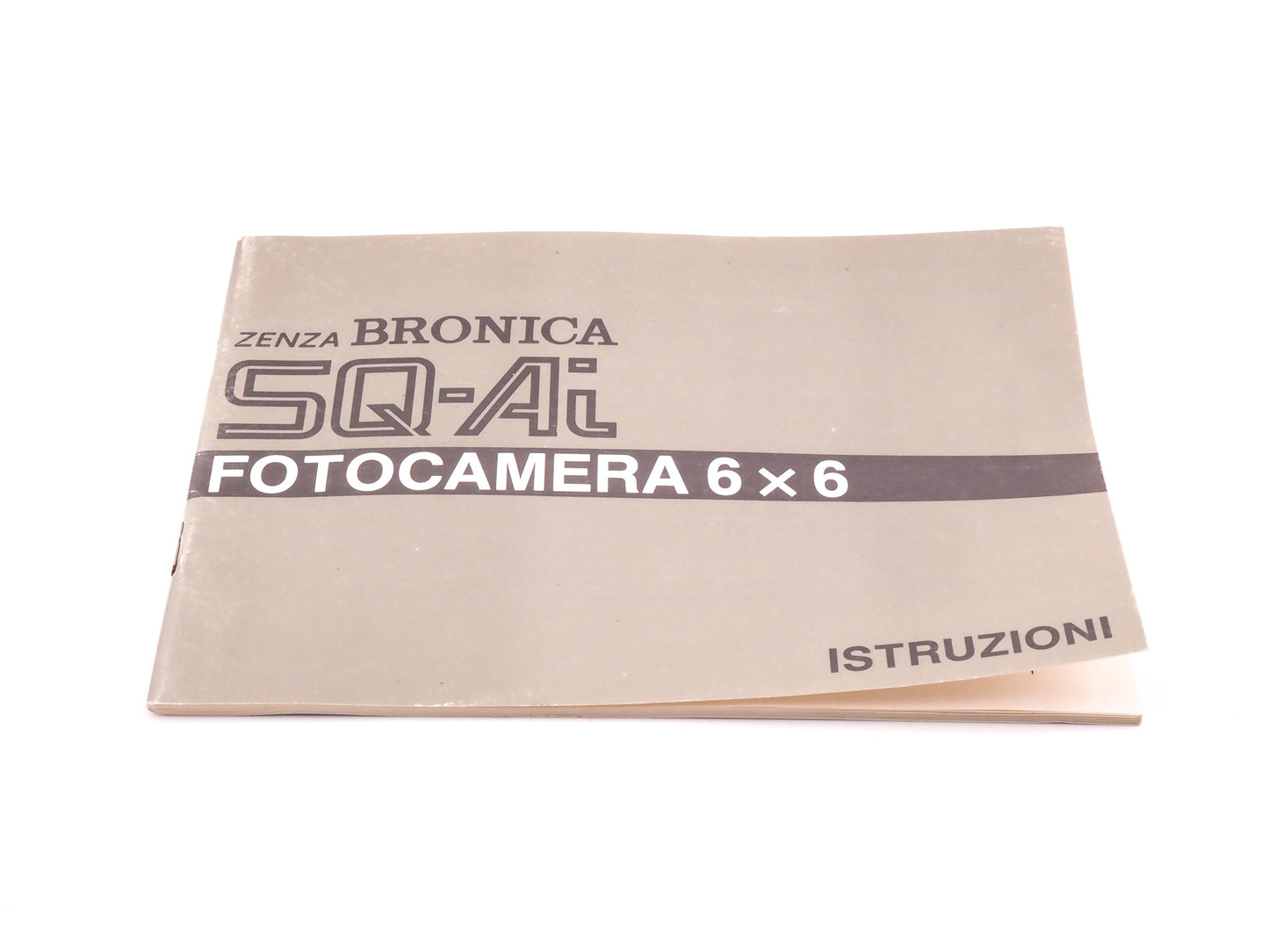 Zenza Bronica SQ-Ai Instructions