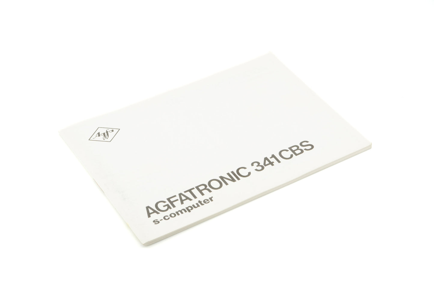 Agfa Agfatronic 341 CBS S-Computer Instructions