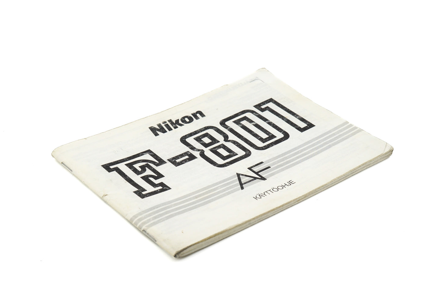 Nikon F-801 AF Instructions