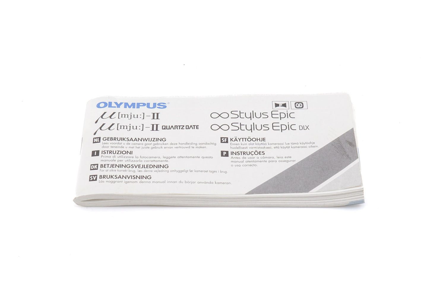 Olympus Mju-II Instructions