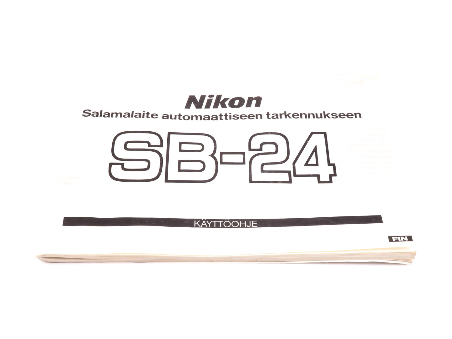 Nikon SB-24 Instructions