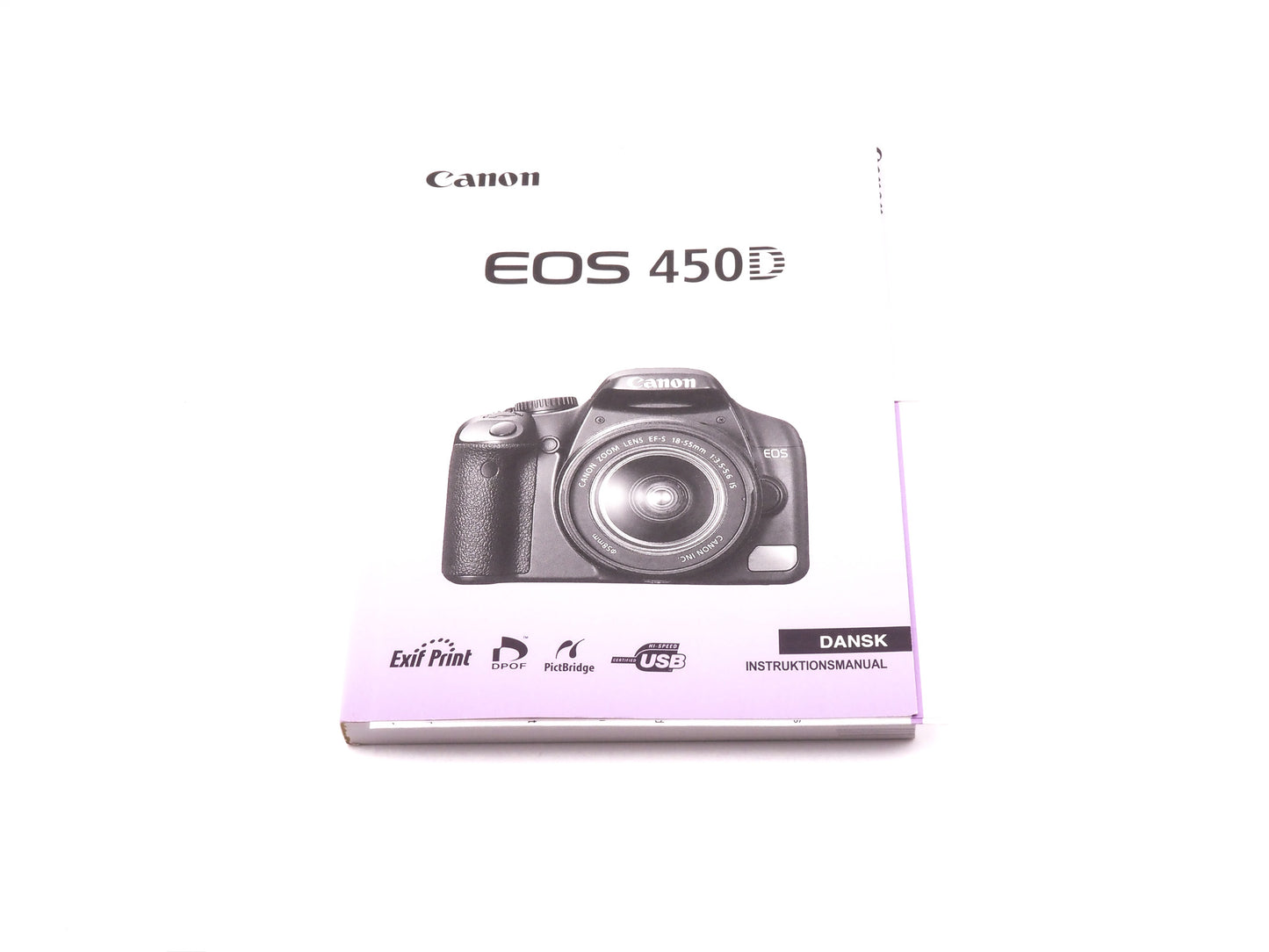 Canon 450D Instructions