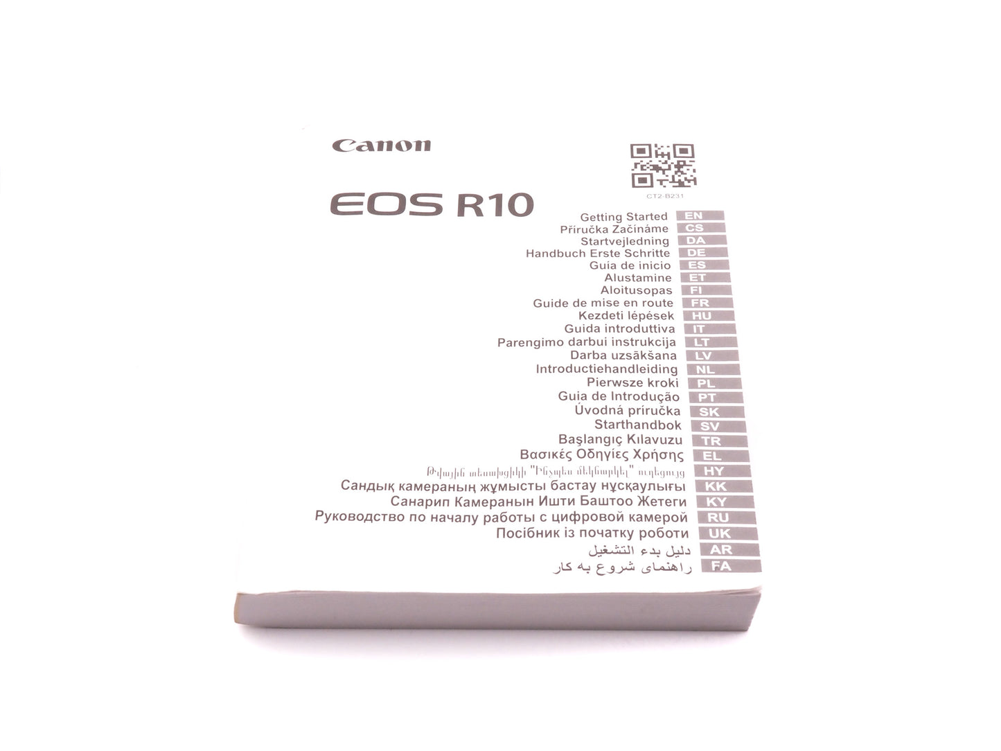 Canon EOS R10 Instructions