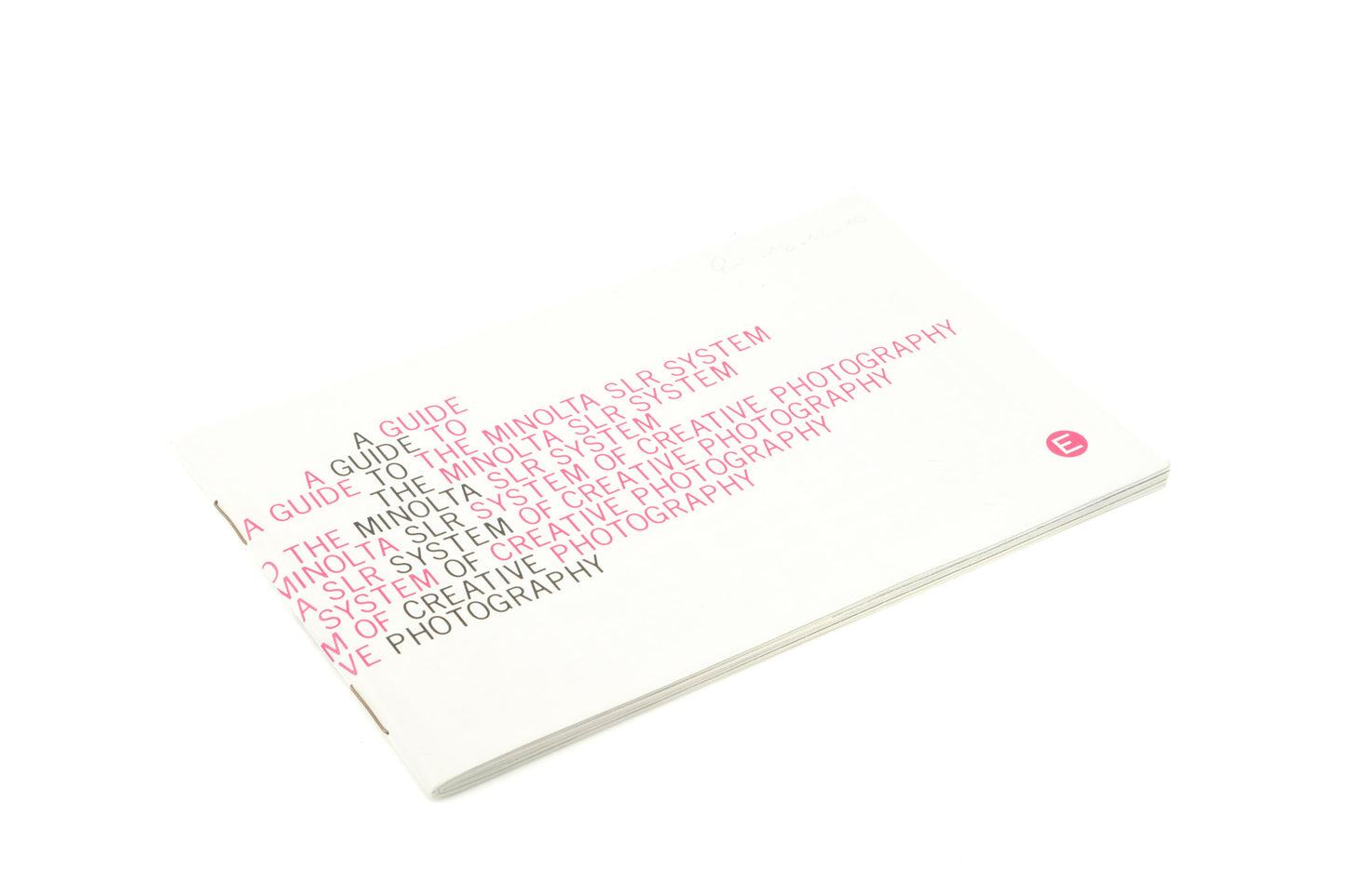 Minolta A Guide To The Minolta SLR System of Creative Photography