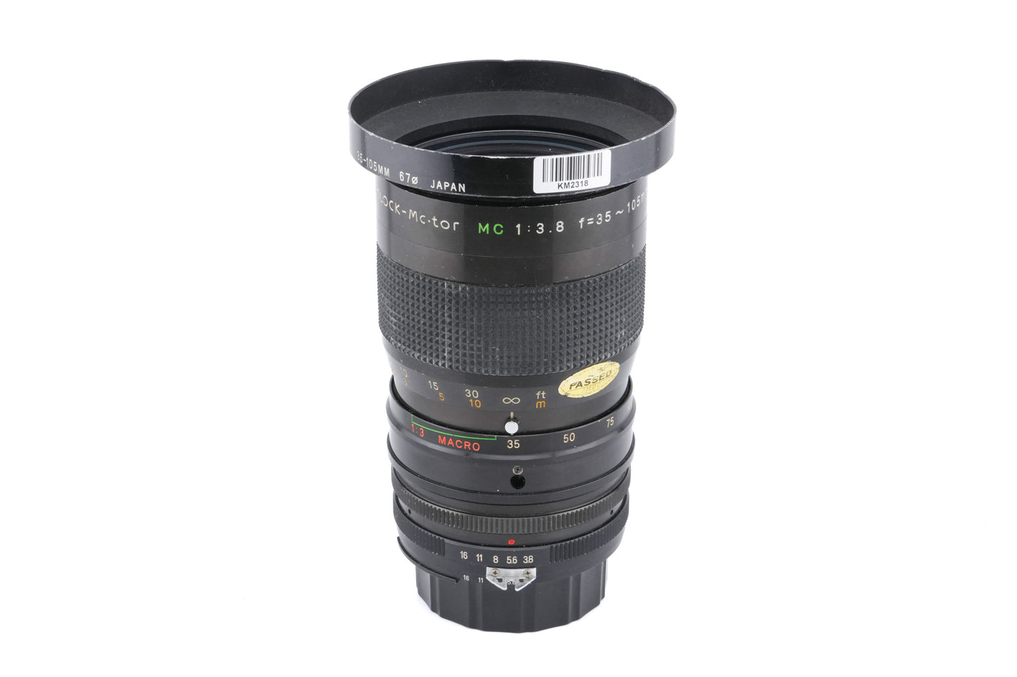 Kenlock 35-105mm f3.8 Mc•Tor MC - Lens