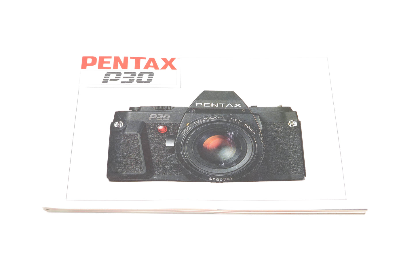 Pentax P30 Instructions